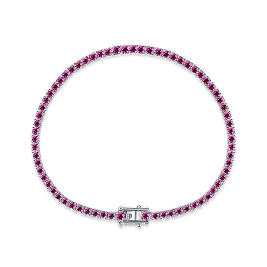 [Aurora]Dazzling Colorful Round Cut Daily Bracelet