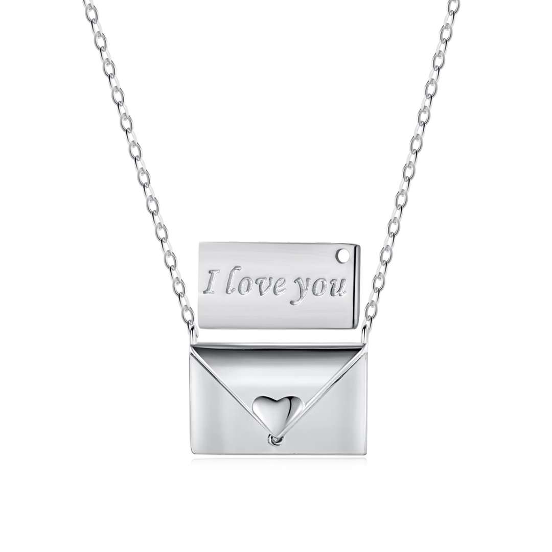 [Aurora]Envelope Heart Shape Mother's Day Necklace