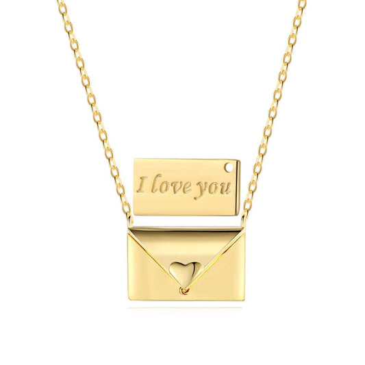 [Aurora]Envelope Heart Shape Mother's Day Necklace