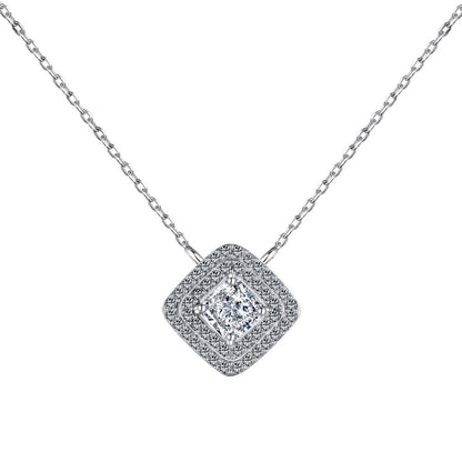 [Aurora]Sparkling Asscher Cut Necklace