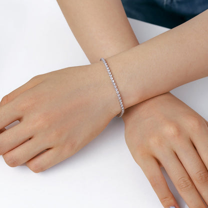 [AURORA]Schillerndes funkelndes Armband im Rundschliff für den Alltag
