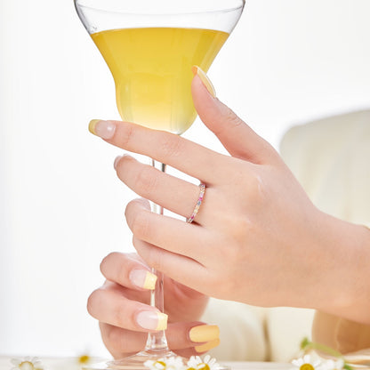 [AURORA]Elegant Vivid Round Cut Daily Ring