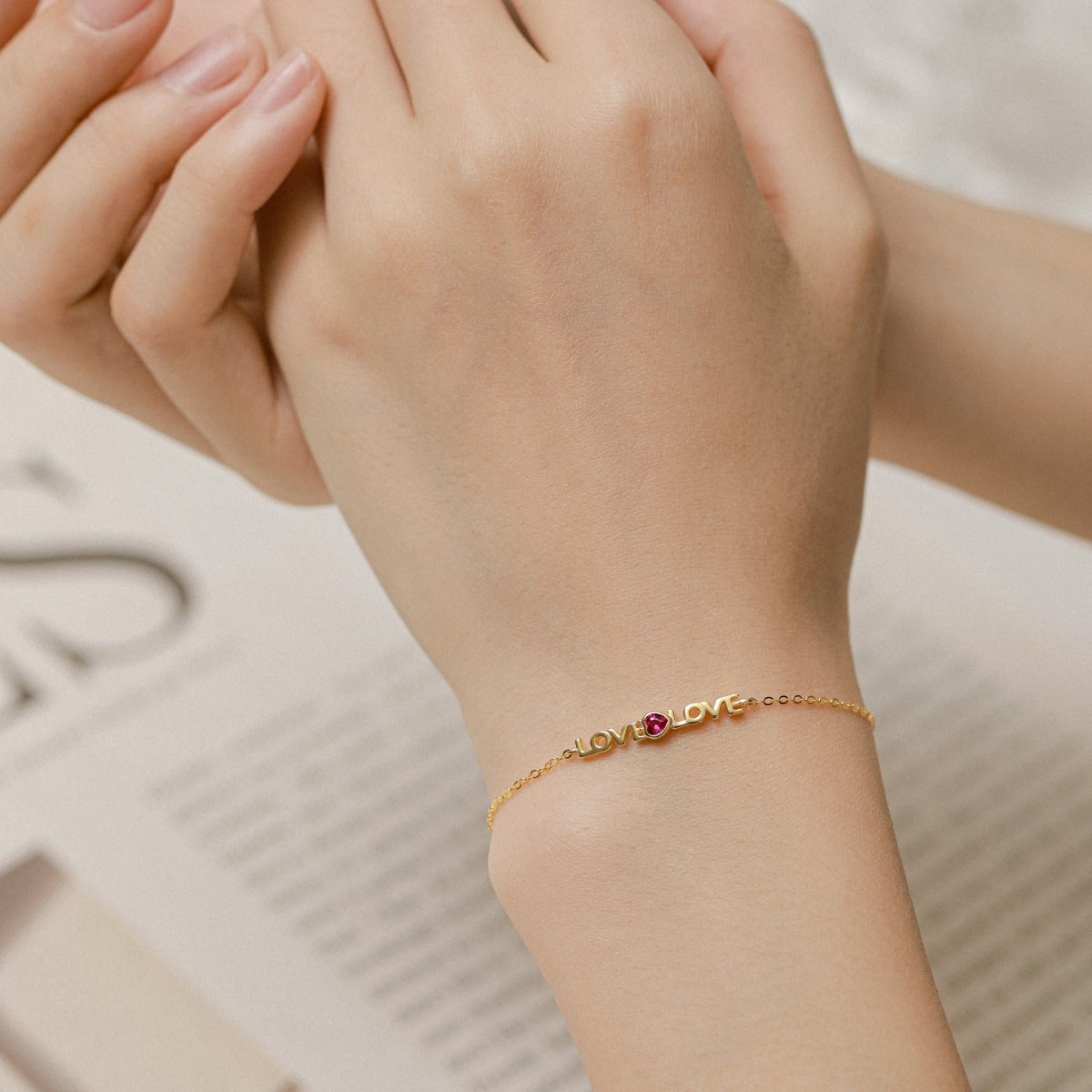 [Aurora]Romantic Heart Shape Lover Bracelet