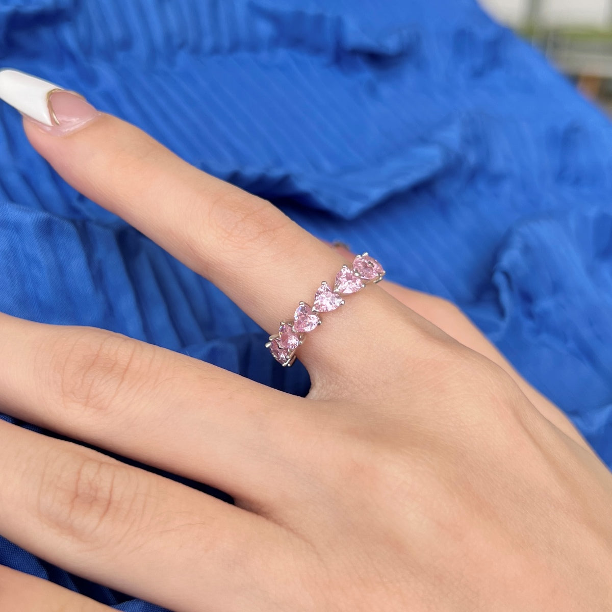 [AURORA]0,25 Karat Radiant Romance Herzschliff-Liebhaberring