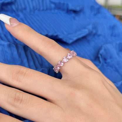 [AURORA]0,25 Karat Radiant Romance Herzschliff-Liebhaberring