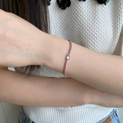 [AURORA]Schillerndes buntes Armband im Rundschliff für den Alltag