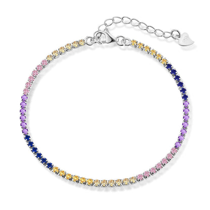 [Aurora]Radiant Shinning Princess Cut Tennis Bracelet