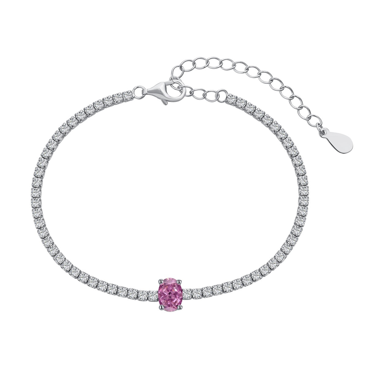 [AURORA]0,75 Karat Exquisites Ovalschliff-Tagesarmband