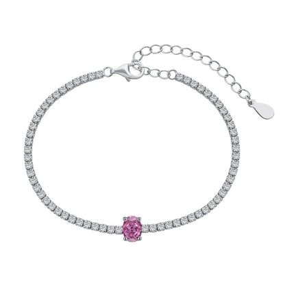 [AURORA]0,75 Karat Exquisites Ovalschliff-Tagesarmband