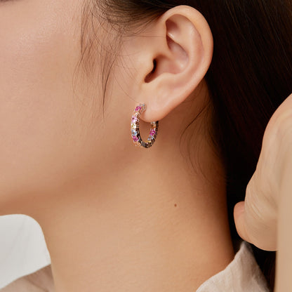 [AURORA]個性的なラウンドカットのデイリーピアス