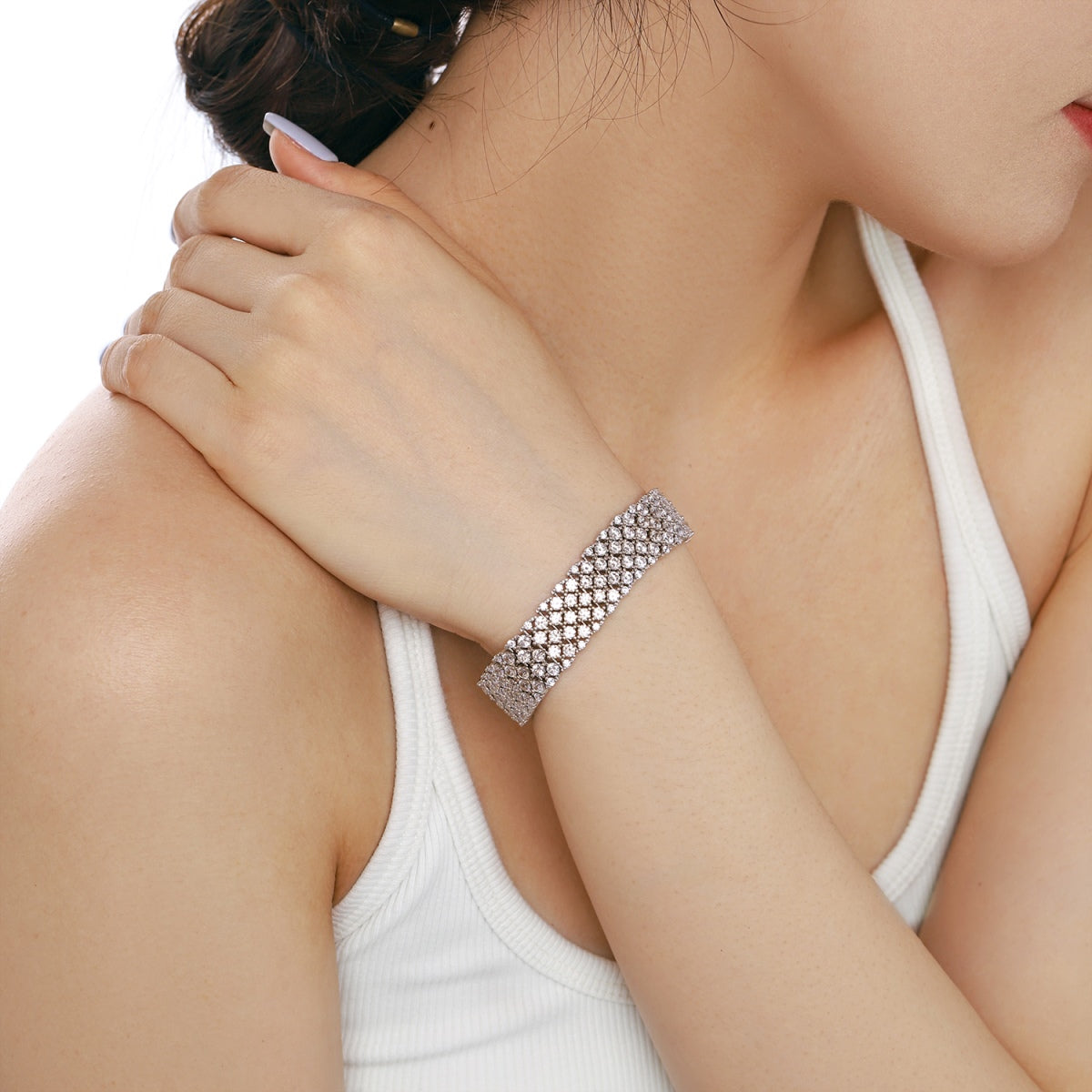 [Aurora]Ornate Elegant Round Cut Party Bracelet