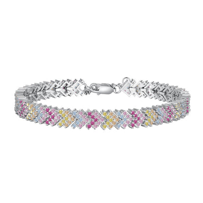 [Aurora]Ornate Sparkling Round Cut Party Bracelet