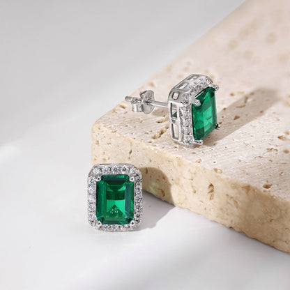 [Aurora]Luxurious Dainty Emerald Cut Banquet Earrings