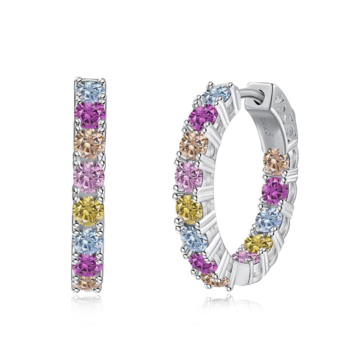 [AURORA]個性的なラウンドカットのデイリーピアス