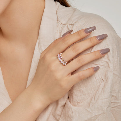 [Aurora]Gorgeous Radiant Cut Daily Ring
