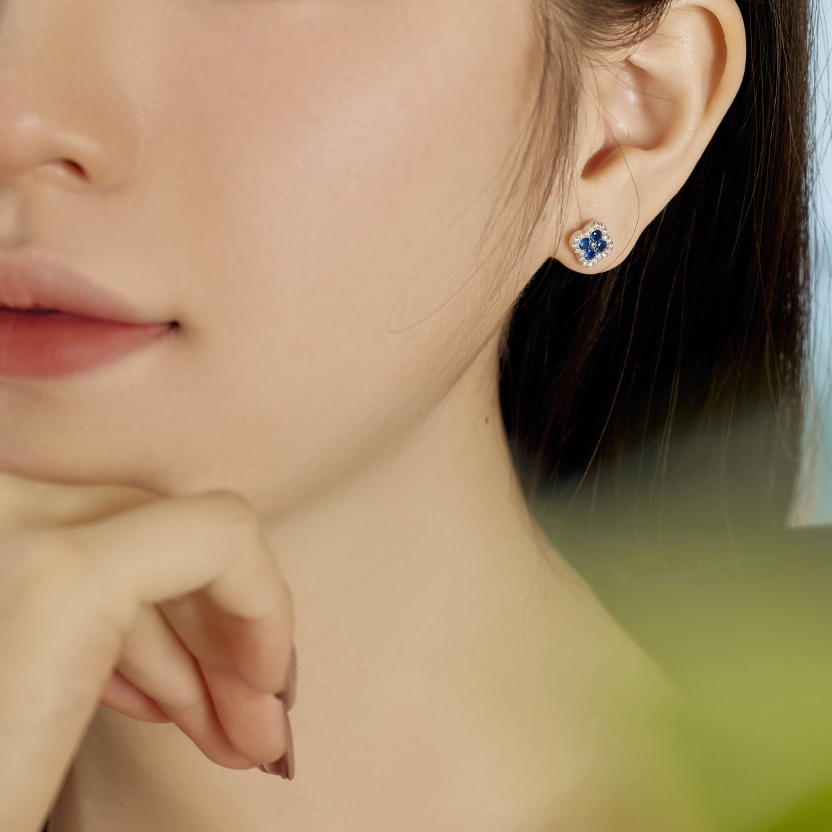 [Aurora]Four-Leaf Clover Flower Shaped Earrings