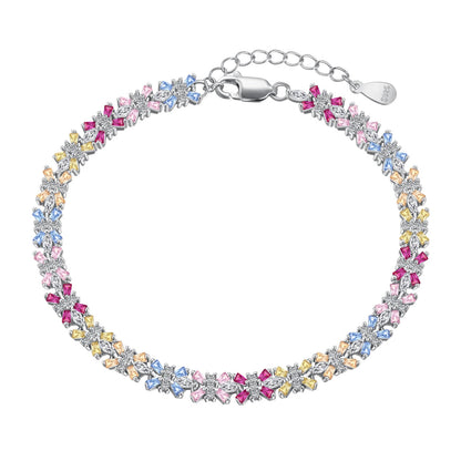 [AURORA] Strahlend buntes Party-Armband im Smaragdschliff