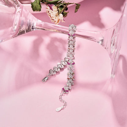 [AURORA] Zierliches, exquisites Armband in Blumenform für den Alltag