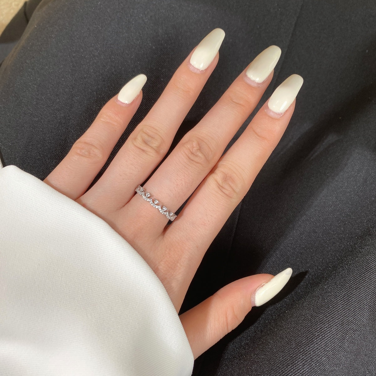 [Aurora]Elegant Resplendent Round Shape Party Ring