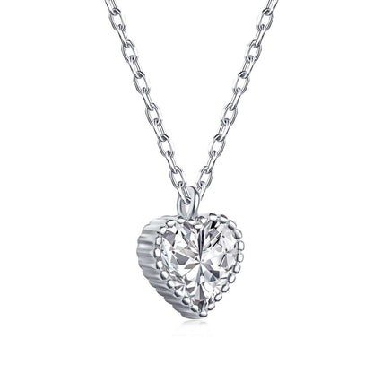 [Aurora]Ornate Heart Shape Necklace