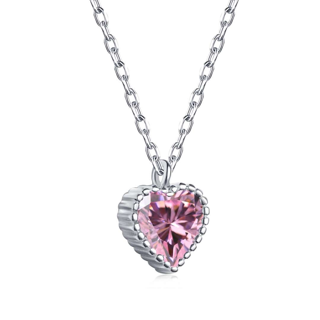 [Aurora]Ornate Heart Shape Necklace