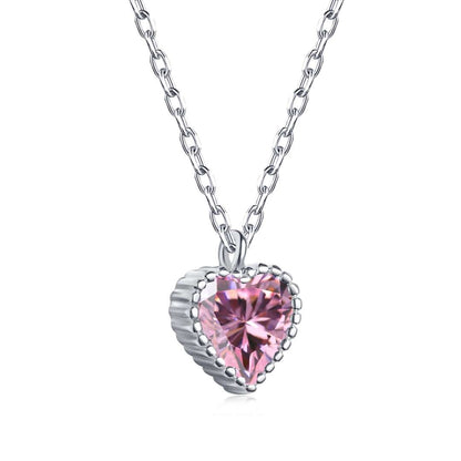 [Aurora]Ornate Heart Shape Necklace