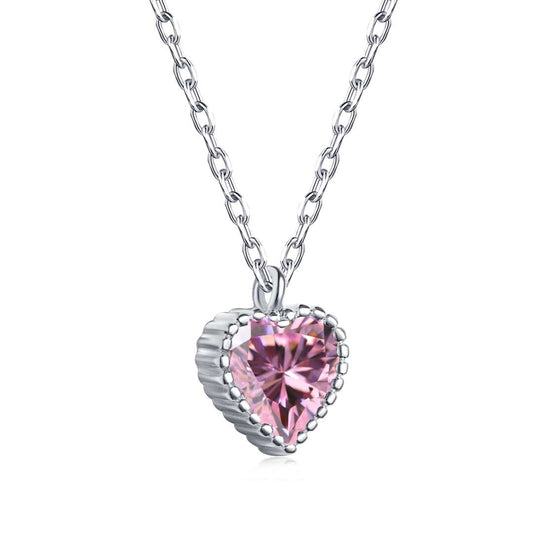 [Aurora]Ornate Heart Shape Necklace