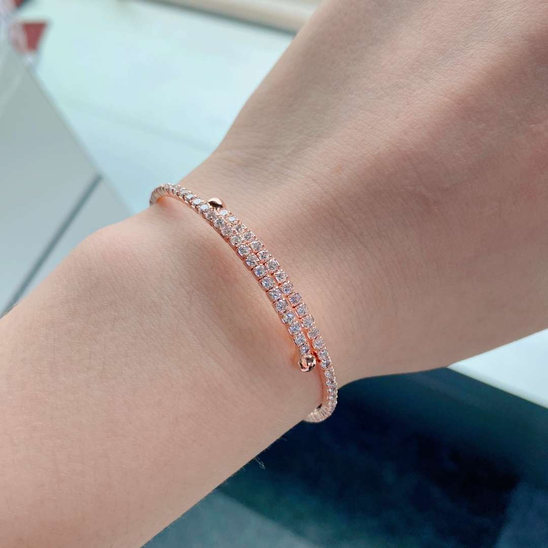 [AURORA] Rundes Modearmband mit Diamanten