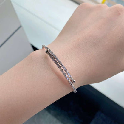 [AURORA] Rundes Modearmband mit Diamanten
