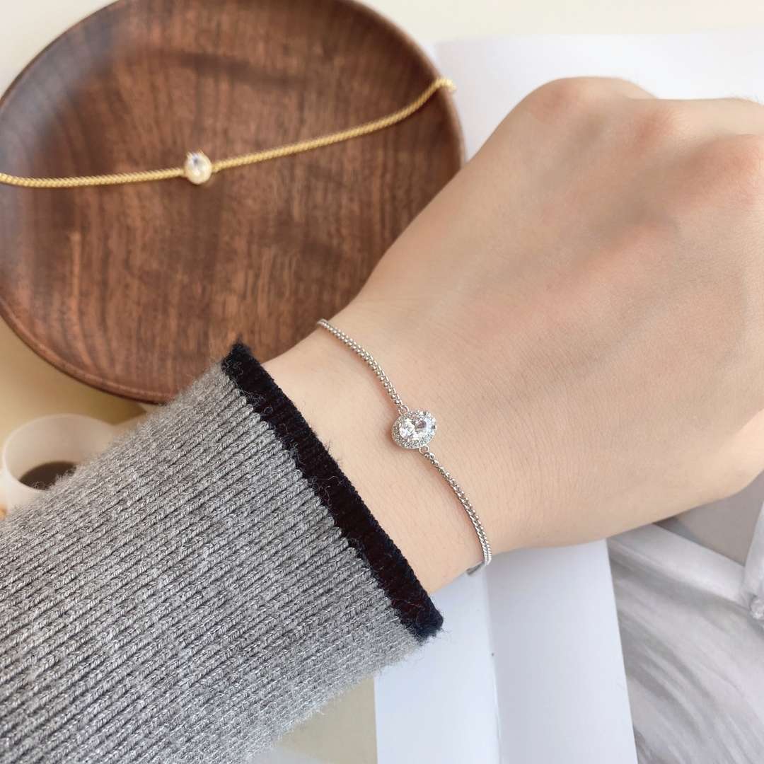 [Aurora]Exquisite Oval Shape Bracelet