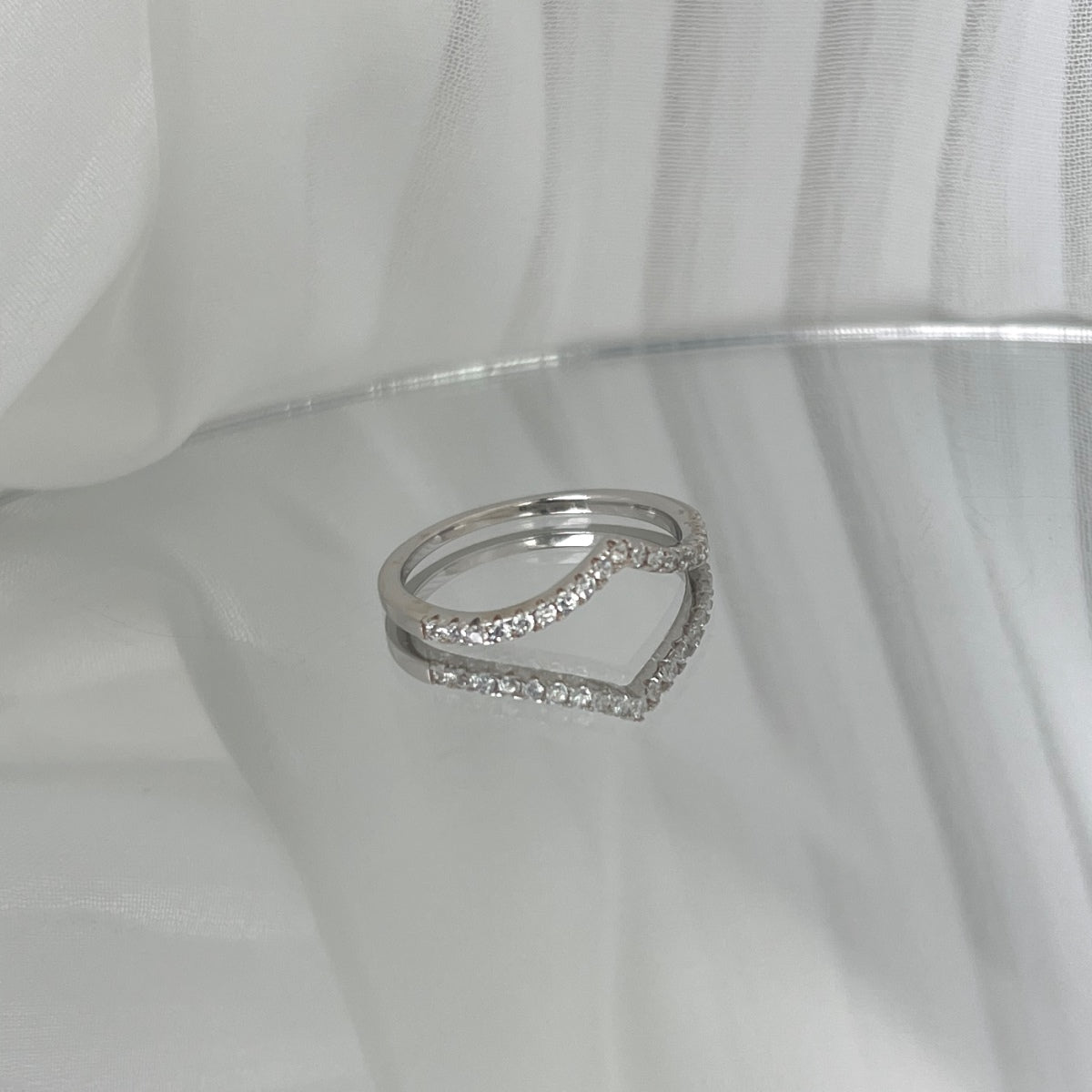 [Aurora]Elaborate Tennis Band Ring