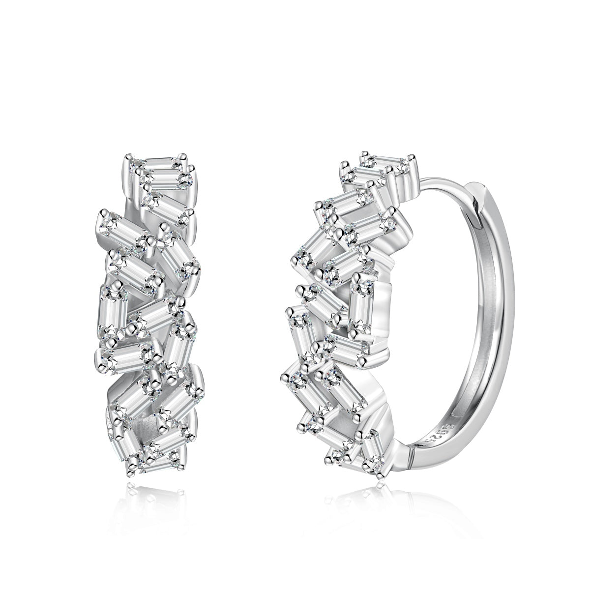 [Aurora]Dazzling Colorful Emerald Cut Daily Earrings