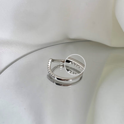 [Aurora]Elaborate Tennis Band Ring