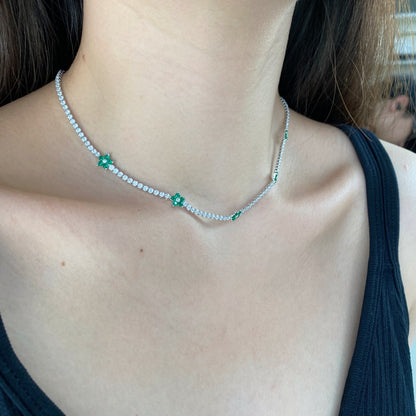 [AURORA]Luxuriöse bunte Blumen-Tenniskette