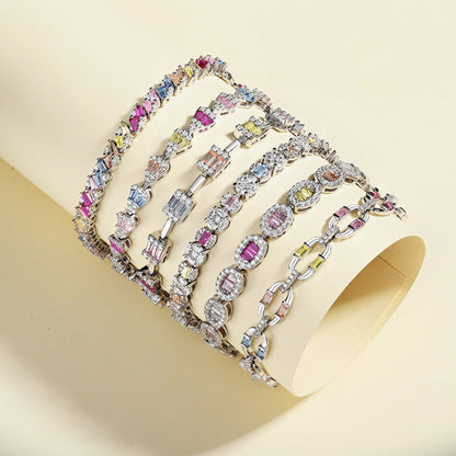[AURORA]Exquisite Ornate Emerald Cut Daily Bracelet
