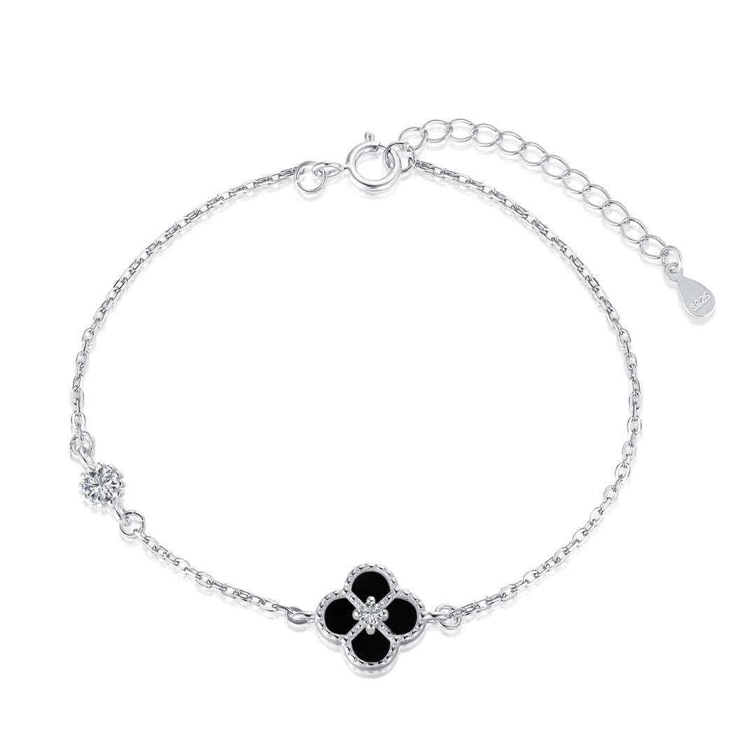 [Aurora]Delicate Four Leaf Clover Bracelet