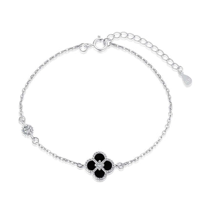 [Aurora]Delicate Four Leaf Clover Bracelet