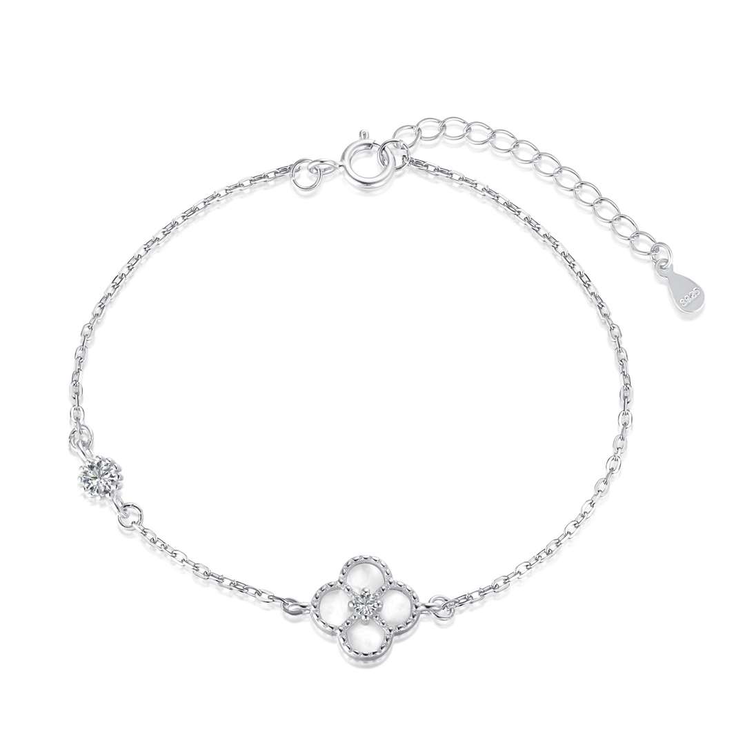 [Aurora]Delicate Four Leaf Clover Bracelet