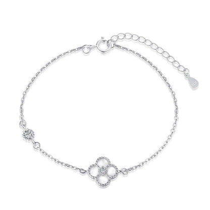 [Aurora]Delicate Four Leaf Clover Bracelet