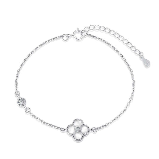 [Aurora]Delicate Four Leaf Clover Bracelet