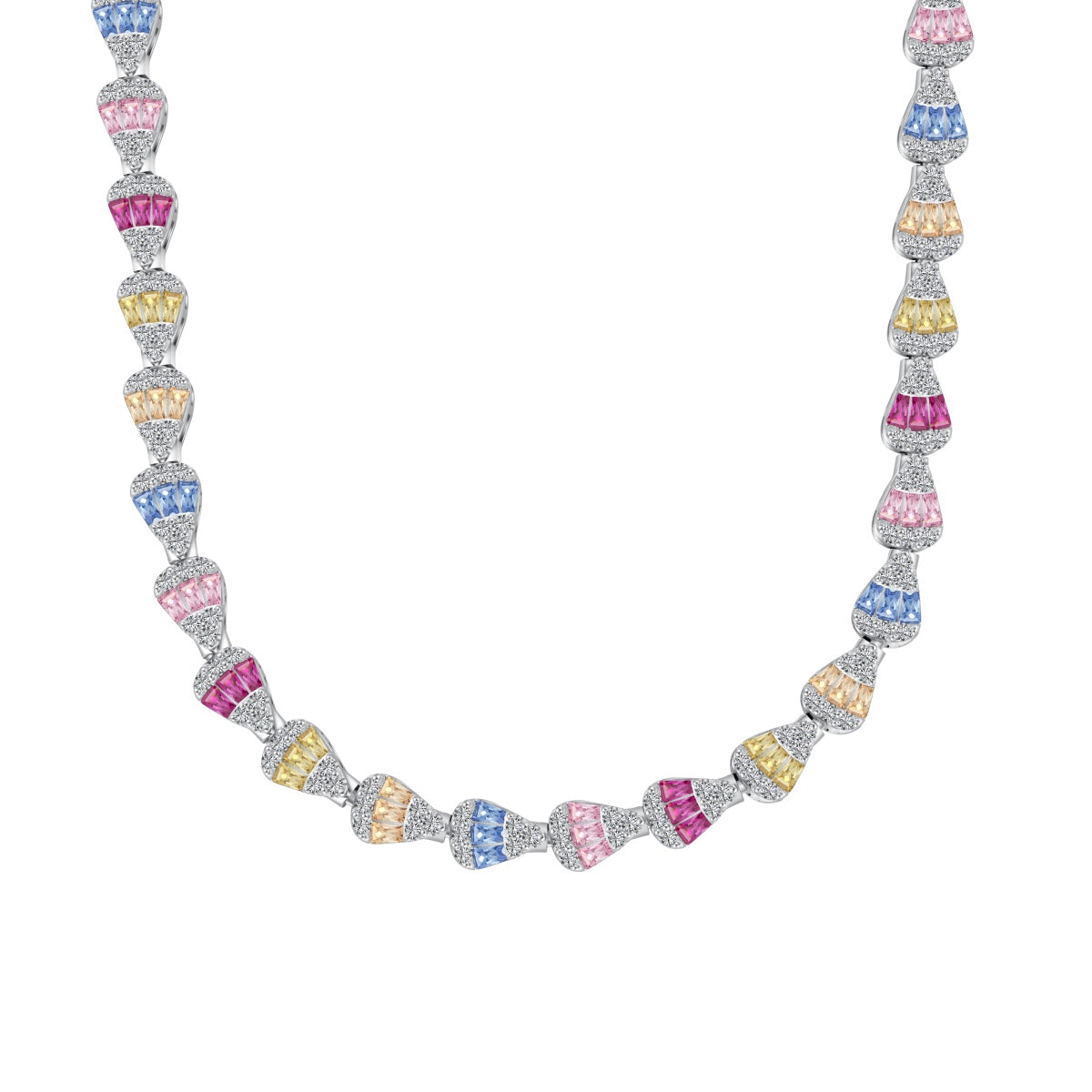 [Aurora]Radiant Colorful Rainbow Necklace