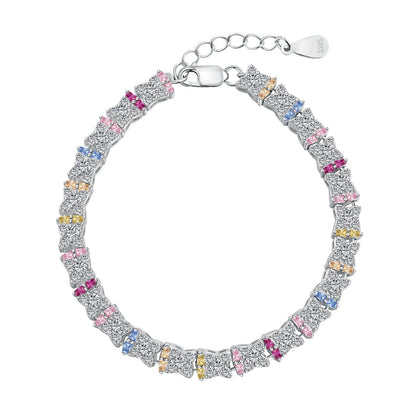 [AURORA] Einzigartiges buntes Armband in Blumenform für den Alltag