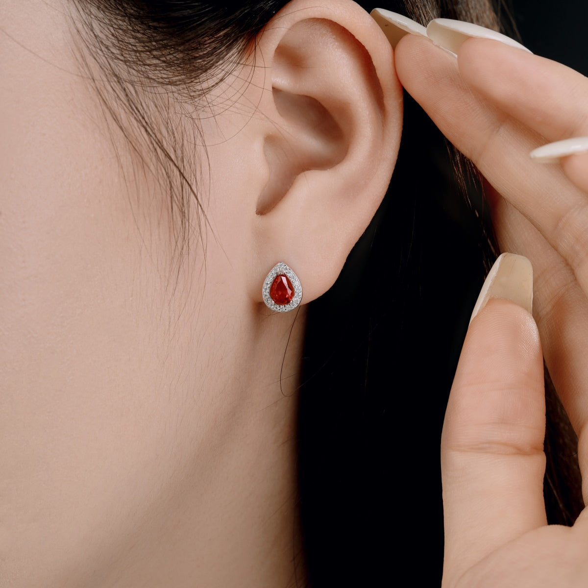 [Aurora]Luxurious Water Drop Shape Earrings