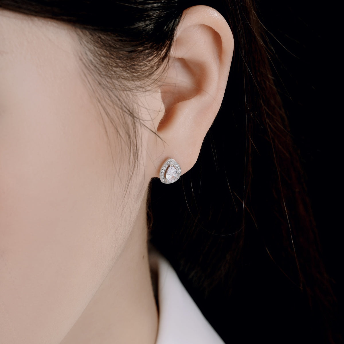 [Aurora]Luxurious Water Drop Shape Earrings