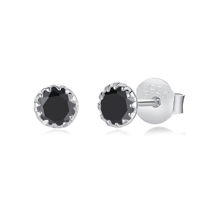[Aurora]Sparkling Colorful Round Shape Earrings