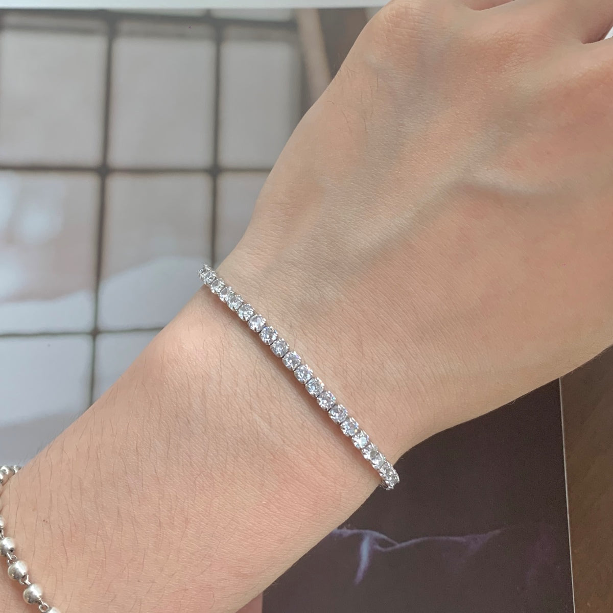 [AURORA] Funkelndes Armband im Rundschliff