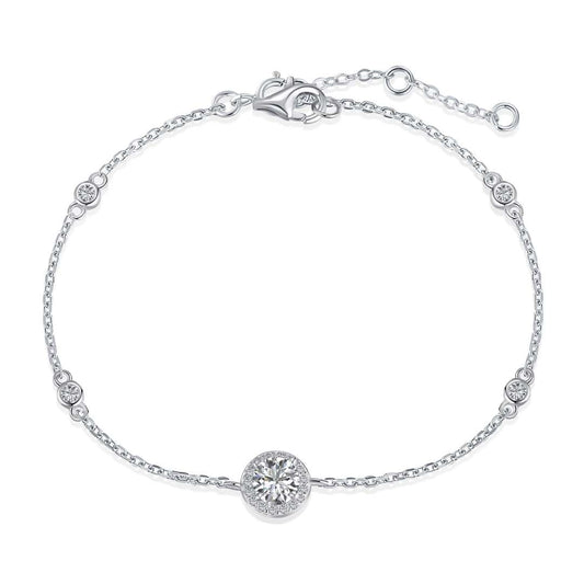 [AURORA]Dazzling Round Cut Shape Bracelet