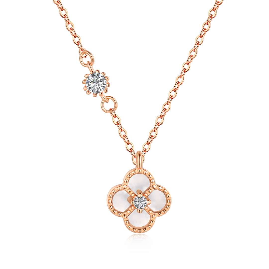 [Aurora]Delicate Flower Shape Necklace