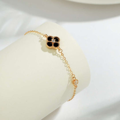 [Aurora]Delicate Four Leaf Clover Bracelet