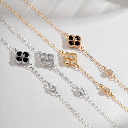 [Aurora]Delicate Four Leaf Clover Bracelet